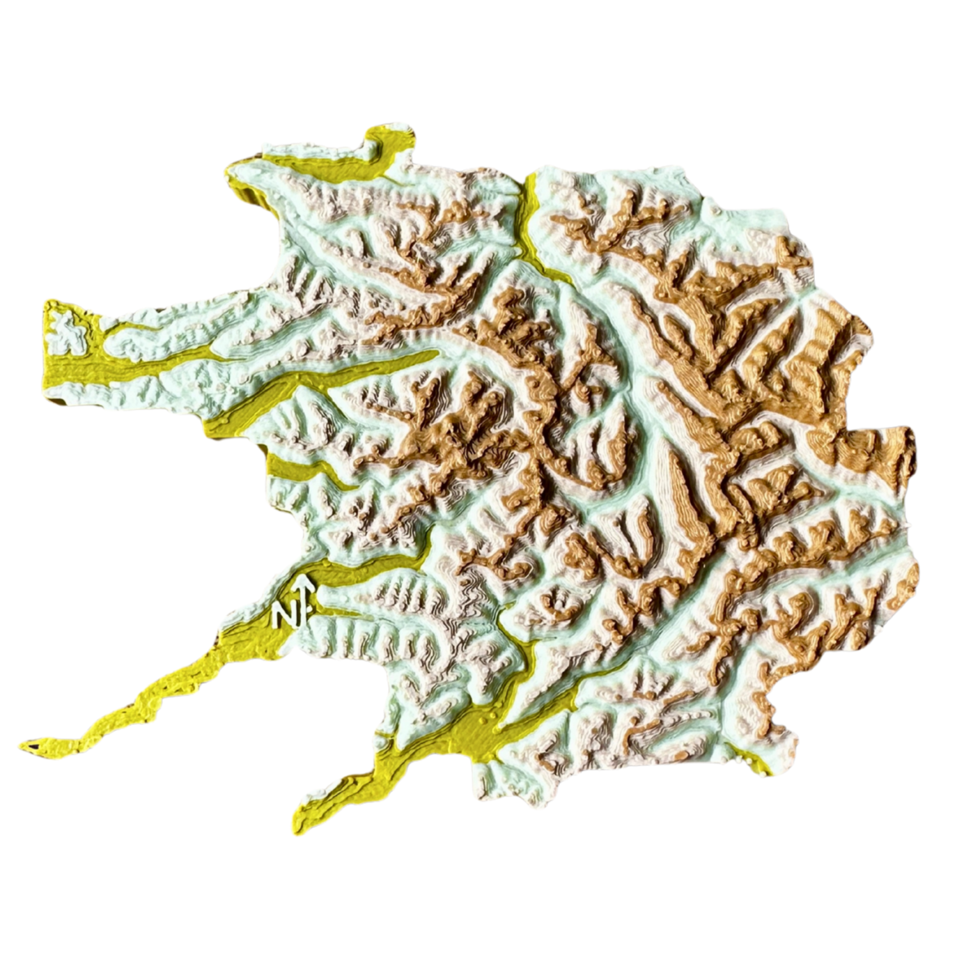 Olympic National Park 3D Topography Map Magnet