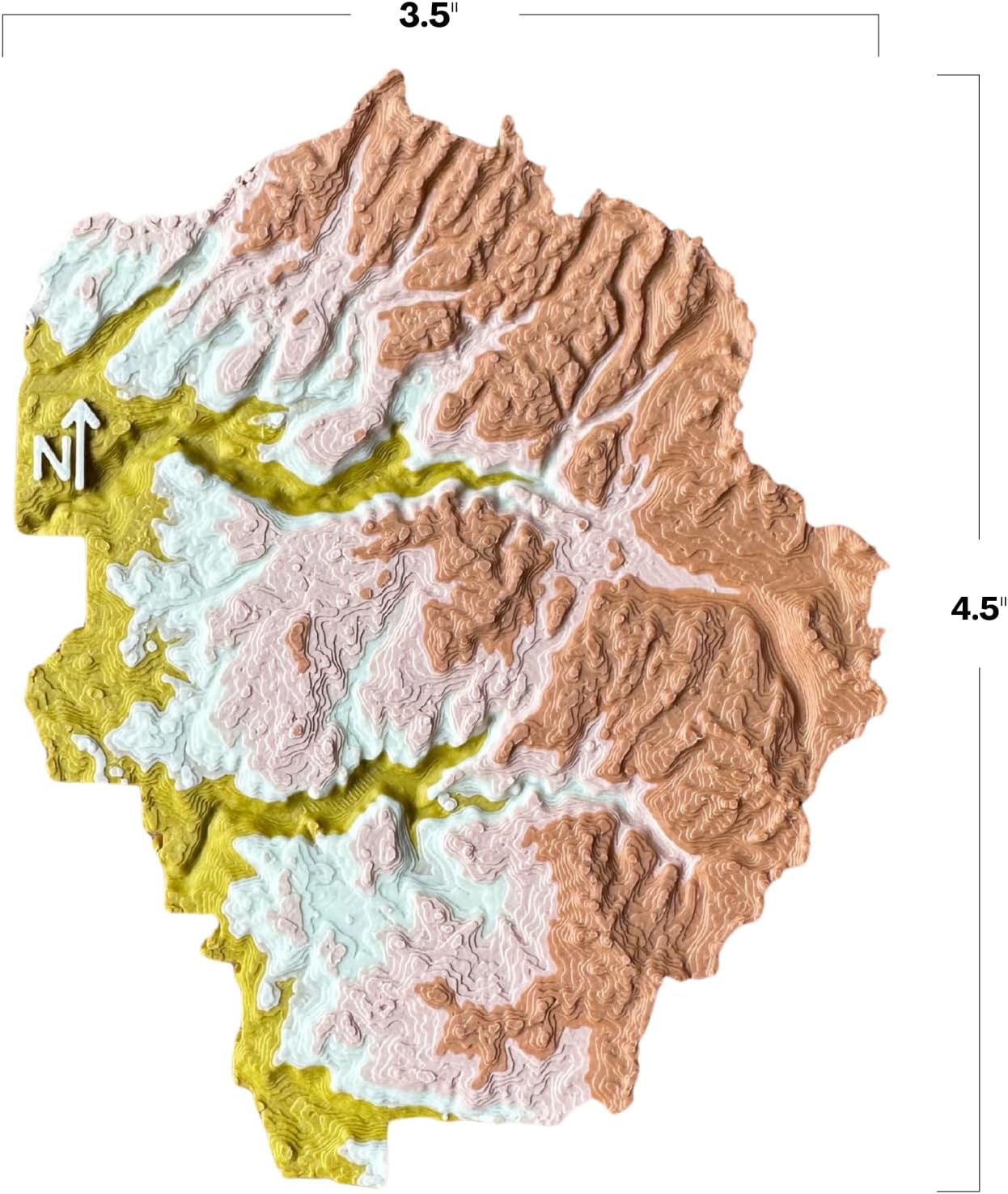 Yosemite National Park 3D Topography Map Magnet