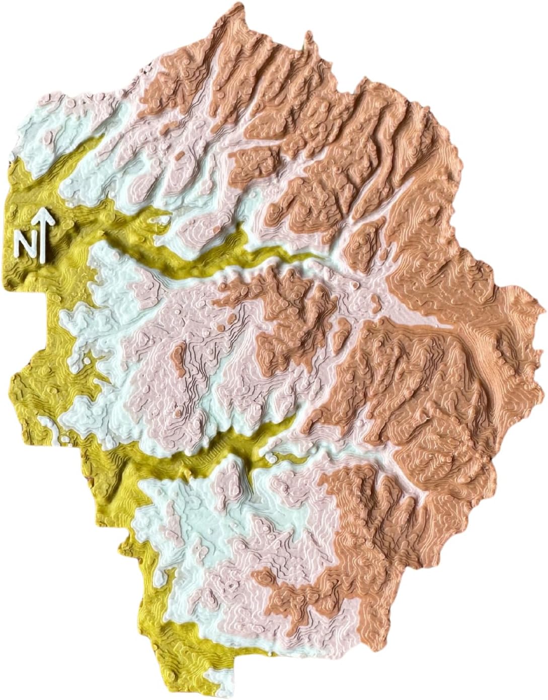 Yosemite National Park 3D Topography Map Magnet
