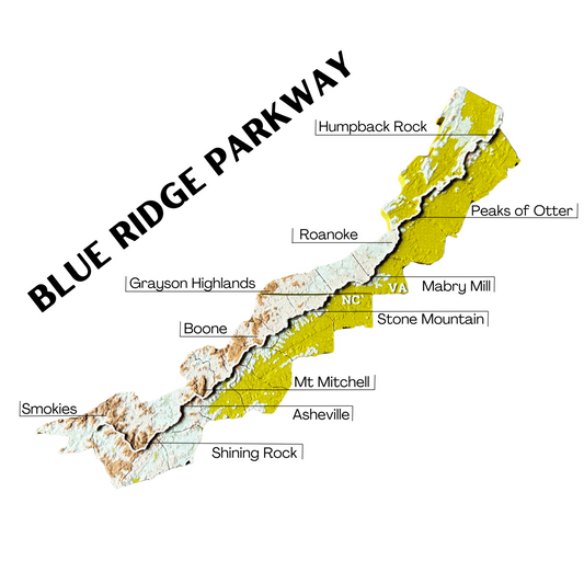 Blue Ridge Parkway - County by County through NC and VA