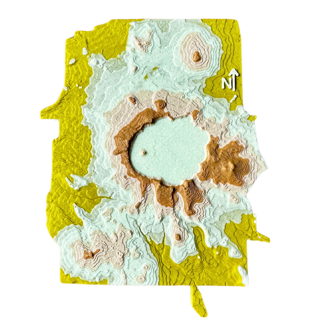 Crater Lake National Park 3D Topography Map gift souvenir magnet