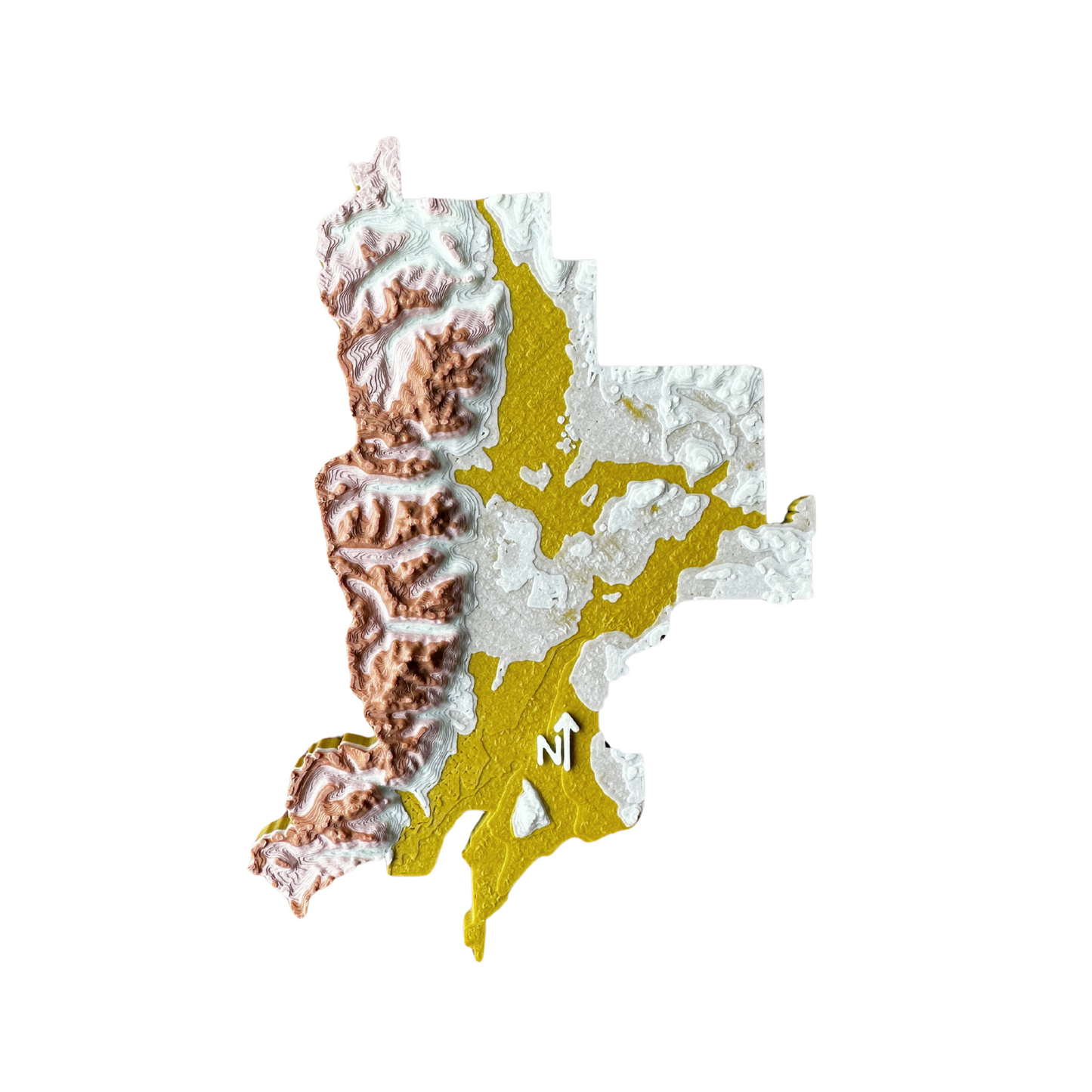 Grand Teton National Park 3D Topography Magnet