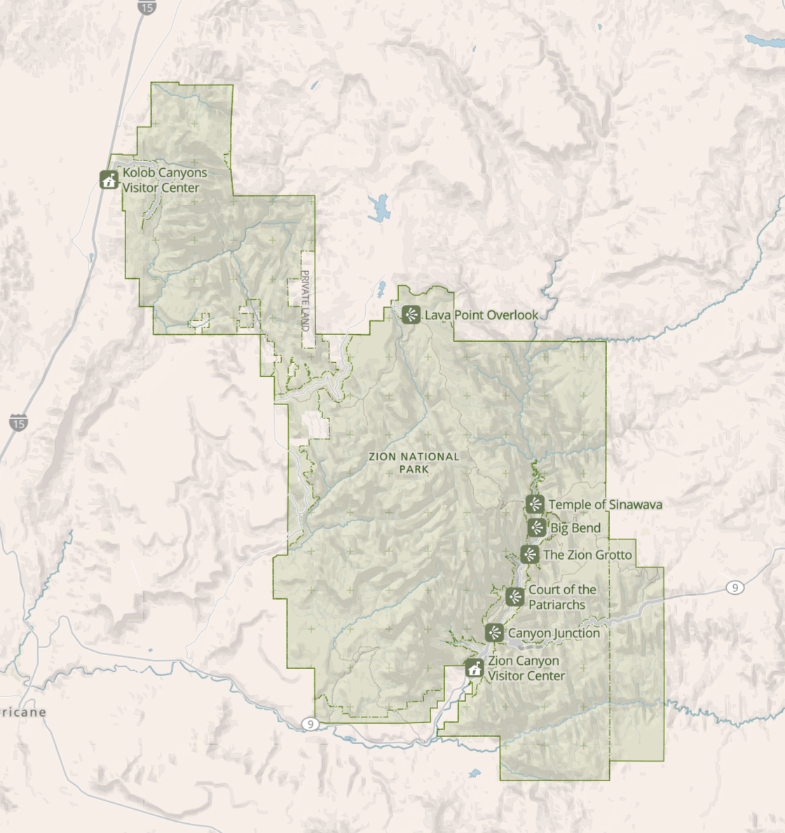 Zion National Park 3D Topography Map Magnet